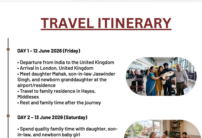 Personalised Travel Itinerary